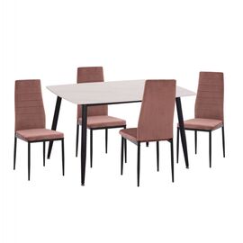 ΣΕΤ ΤΡΑΠΕΖΑΡΙΑΣ 5ΤΜΧ RAVEN HM21264.01 ΚΕΡΑΜΙΚΟ TOP ΛΕΥΚΟ ΜΑΡΜΑΡΟ--ΒΕΛΟΥΔΟ ΣΑΠΙΟ ΜΗΛΟ - ΤΡΑΠΕΖΑΡΙΕΣ στο Milonadakis.gr