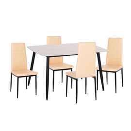 ΣΕΤ ΤΡΑΠΕΖΑΡΙΑΣ 5ΤΜΧ RAVEN HM21266.01 ΚΕΡΑΜΙΚΟ TOP ΛΕΥΚΟ ΜΑΡΜΑΡΟ--ΚΡΕΜ PU - ΤΡΑΠΕΖΑΡΙΕΣ στο Milonadakis.gr