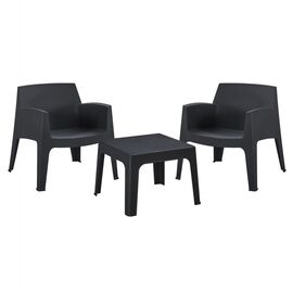 ΣΕΤ LOUNGE 3ΤΜΧ SLEEK HM21274.02 ΜΑΥΡΟ ΠΟΛΥΠΡΟΠΥΛΕΝΙΟ - ΣΕΤ ΣΑΛΟΝΙΑ στο Milonadakis.gr