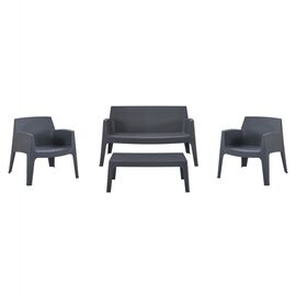 ΣΕΤ LOUNGE 4ΤΜΧ SLEEK HM21275.10 ΓΚΡΙ ΠΟΛΥΠΡΟΠΥΛΕΝΙΟ - ΣΕΤ ΣΑΛΟΝΙΑ στο Milonadakis.gr
