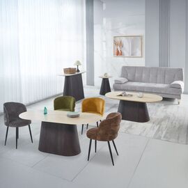 ΣΕΤ 3 ΤΡΑΠΕΖΙΑ & 1 ΚΟΝΣΟΛΑ CATER HM21261 ΚΕΡΑΜΙΚΟ TOP ΟΨΗ ΤΡΑΒΕΡΤΙΝΑΣ-MDF ΒΑΣΗ ΚΑΦΕ - ΣΥΝΘΕΣΕΙΣ ΣΑΛΟΝΙΟΥ στο Milonadakis.gr