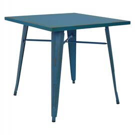 ΤΡΑΠΕΖΙ ΜΕΤΑΛΛΙΚΟ ΣΕ ΧΡΩΜΑ ΜΠΛΕ ΠΑΤΙΝΑ HM0608.88 80X80X76 - ΤΡΑΠΕΖΙΑ ΚΟΥΖΙΝΑΣ στο Milonadakis.gr