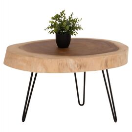 ΤΡΑΠΕΖΙ ΣΑΛΟΝΙΟΥ SERVON HM9912 SUAR ΞΥΛΟ ΦΥΣΙΚΟ-ΜΕΤΑΛ.ΠΟΔΙΑ ΜΑΥΡΑ 76x67x44Υεκ. - ΤΡΑΠΕΖΙΑ ΚΟΥΖΙΝΑΣ στο Milonadakis.gr