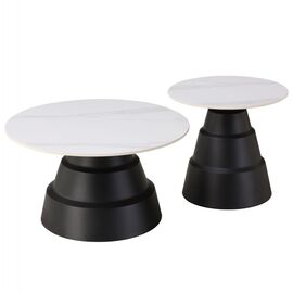 ΤΡΑΠΕΖΙΑ ΣΑΛΟΝΙΟΥ LIDOK HM18261.01 ΚΕΡΑΜΙΚΑ TOP ΟΨΗ ΛΕΥΚΟΥ ΜΑΡΜΑΡΟΥ Φ50εκ & Φ70εκ - ΤΡΑΠΕΖΙΑ ΚΟΥΖΙΝΑΣ στο Milonadakis.gr