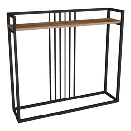 Κονσόλα Convida pakoworld oak με μαύρο μεταλλικό σκελετό 100x25x90εκ - ΣΥΡΤΑΡΙΕΡΕΣ - ΤΟΥΑΛΕΤΕΣ στο Milonadakis.gr