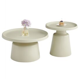 ΣΕΤ 2 ΤΡΑΠΕΖΙΑ ΣΑΛΟΝΙΟΥ RINKON2 HM18304.04 ΜΕΤΑΛΛΟ ΣΕ ΣΑΜΠΑΝΙ Φ50εκ & Φ70εκ - ΤΡΑΠΕΖΙΑ ΚΟΥΖΙΝΑΣ στο Milonadakis.gr