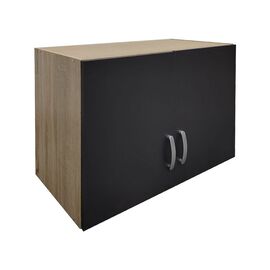 Πατάρι ντουλάπας δίφυλλο Lego pakoworld σε oak-ανθρακί απόχρωση 79x41.5x60εκ - ΝΤΟΥΛΑΠΕΣ στο Milonadakis.gr