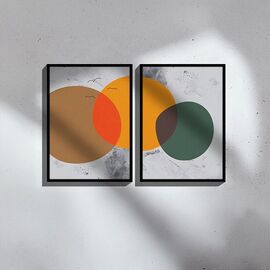 Πίνακας Derdia I pakoworld δίπτυχος με ψηφιακή εκτύπωση και πλαίσιο 33x1.5x48εκ - ΠΙΝΑΚΕΣ στο Milonadakis.gr