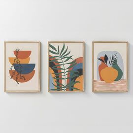 Πίνακας Alenza pakoworld τρίπτυχος με ψηφιακή εκτύπωση και πλαίσιο 33x1.5x48εκ - ΠΙΝΑΚΕΣ στο Milonadakis.gr