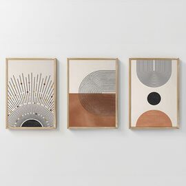 Πίνακας Jemba pakoworld τρίπτυχος με ψηφιακή εκτύπωση και πλαίσιο 33x1.5x48εκ - ΠΙΝΑΚΕΣ στο Milonadakis.gr