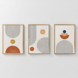 Πίνακας Lenda  pakoworld τρίπτυχος με ψηφιακή εκτύπωση και πλαίσιο 33x1.5x48εκ - ΠΙΝΑΚΕΣ στο Milonadakis.gr