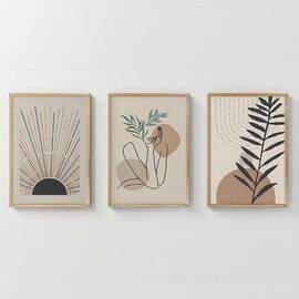 Πίνακας Gonma pakoworld τρίπτυχος με ψηφιακή εκτύπωση και πλαίσιο 33x1.5x48εκ - ΠΙΝΑΚΕΣ στο Milonadakis.gr