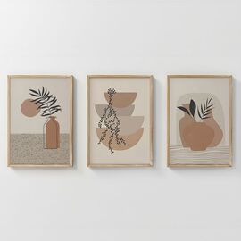 Πίνακας Derzy pakoworld τρίπτυχος με ψηφιακή εκτύπωση και πλαίσιο 33x1.5x48εκ - ΠΙΝΑΚΕΣ στο Milonadakis.gr