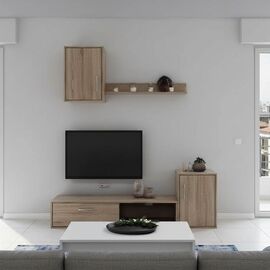 Σύνθετο σαλονιού Ranian pakoworld μελαμίνης sonoma - ΣΥΝΘΕΣΕΙΣ ΣΑΛΟΝΙΟΥ στο Milonadakis.gr