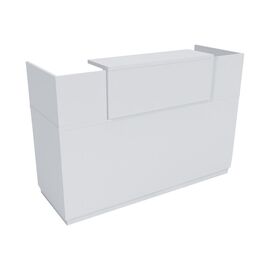 Γραφείο reception Lotus pakoworld σε λευκή απόχρωση  140x70x110εκ - ΓΡΑΦΕΙΑ στο Milonadakis.gr