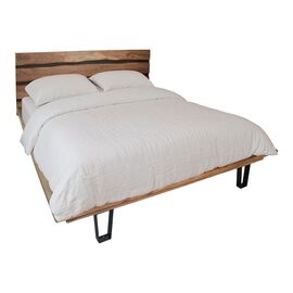 Κρεβάτι Imena pakoworld διπλό μασίφ ξύλο σε φυσική απόχρωση 160x200εκ - ΚΡΕΒΑΤΙΑ στο Milonadakis.gr