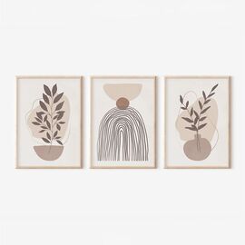 Πίνακας Frendy  pakoworld τρίπτυχος με ψηφιακή εκτύπωση και πλαίσιο 33x1.5x48εκ - ΠΙΝΑΚΕΣ στο Milonadakis.gr