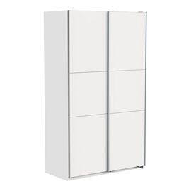Ντουλάπα ρούχων Kawen pakoworld δίφυλλη με συρόμενες πόρτες λευκό 116.5x60x203εκ - ΝΤΟΥΛΑΠΕΣ στο Milonadakis.gr