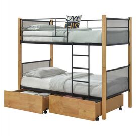 ΚΡΕΒΑΤΙ ΚΟΥΚΕΤΑ ΜΕ 2 ΕΠΙΔΑΠΕΔΙΑ ΣΥΡΤΑΡΙΑ RAYVEN HM21119.02 ΞΥΛΟ-ΜΕΤΑΛΛΟ-ΓΙΑ ΣΤΡΩΜΑΤΑ  90x190εκ - ΠΑΙΔΙΚΟ ΔΩΜΑΤΙΟ στο Milonadakis.gr