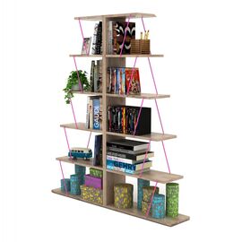 ΣΕΤ 2ΤΜΧ ΒΙΒΛΙΟΘΗΚΕΣ MINI TARS ΣΕ ΧΡΩΜΑ SONAMA-ΦΟΥΞΙΑ HM11302.04 130x22x146Y εκ. - ΒΙΒΛΙΟΘΗΚΕΣ στο Milonadakis.gr