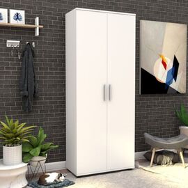 Παπουτσοθήκη-ντουλάπα Rafin pakoworld σε λευκή απόχρωση 76x36x187εκ - ΕΠΙΠΛΑ ΕΙΣΟΔΟΥ στο Milonadakis.gr