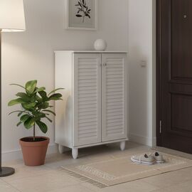 Παπουτσοθήκη-ντουλάπι Santo pakoworld 10 ζεύγων σε λευκή απόχρωση 60x34.5x91.5εκ - ΕΠΙΠΛΑ ΕΙΣΟΔΟΥ στο Milonadakis.gr