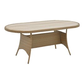 Τραπέζι Keir pakoworld rattan-αλουμίνιο καφέ 180x90x72εκ - ΤΡΑΠΕΖΙΑ ΕΞ. ΧΩΡΟΥ στο Milonadakis.gr