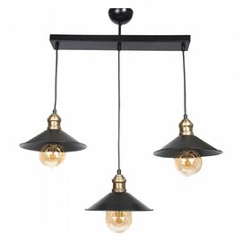 ΦΩΤΙΣΤΙΚΟ ΟΡΟΦΗΣ 3ΦΩΤΟ ΜΕΤΑΛΛΙΚΟ ΜΑΥΡΟ ΧΡΥΣΟ HM7533.01 75x65 εκ. - ΦΩΤΙΣΤΙΚΑ ΟΡΟΦΗΣ στο Milonadakis.gr