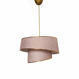 ΦΩΤΙΣΤΙΚΟ ΟΡΟΦΗΣ ΚΡΕΜΑΣΤΟ HM7356.07 ΜΕΤΑΛΛΟ ΚΑΙ ΥΦΑΣΜΑ ΣΑΠΙΟ ΜΗΛΟ ΧΡΥΣΟ Φ32x70Υ εκ. - ΦΩΤΙΣΤΙΚΑ ΟΡΟΦΗΣ στο Milonadakis.gr