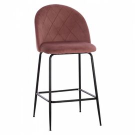 ΣΚΑΜΠΟ ODED ΜΕΣΑΙΟΥ ΥΨΟΥΣ HM8732.12 ΜΕ ΜΕΤΑΛΛΙΚΑ ΠΟΔΙΑ & ΒΕΛΟΥΔΟ ΣΑΠΙΟ ΜΗΛΟ 45x53x98 εκ. - ΣΚΑΜΠΟ ΜΠΑΡ στο Milonadakis.gr