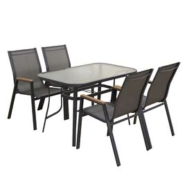 SELBY SET ΤΡΑΠΕΖΑΡΙΑΣ 5ΤΜΧ ΑΝΘΡΑΚΙ 120Χ70εκ. - ΣΕΤ ΤΡΑΠΕΖΑΡΙΕΣ στο Milonadakis.gr