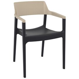 TULUM BLACK/TAUPE ΠΟΛΥΘΡΟΝΑ ΠΟΛ/ΝΙΟΥ 55X52X79εκ. - ΚΑΡΕΚΛΕΣ - ΠΟΛΥΘΡΟΝΕΣ στο Milonadakis.gr