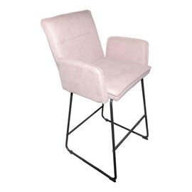 Σκαμπό μπαρ Essential pakoworld ύφασμα σαπιο μήλο-πόδι μαύρο μεταλλικό 57x64.5x107εκ - ΣΚΑΜΠΟ ΜΠΑΡ στο Milonadakis.gr