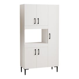 Ντουλάπια κουζίνας Defne pakoworld σε λευκή απόχρωση 89x37.5x160εκ - ΝΤΟΥΛΑΠΙΑ - ΠΑΠΟΥΤΣΟΘΗΚΕΣ στο Milonadakis.gr