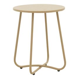 Τραπέζι Bramwell pakoworld μέταλλο μπεζ Φ40x50εκ - ΤΡΑΠΕΖΙΑ ΕΞ. ΧΩΡΟΥ στο Milonadakis.gr