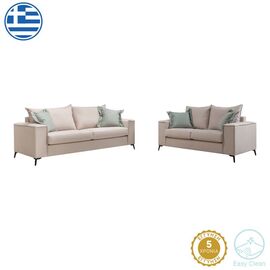 Σετ σαλονιού 2τεμ Verona pakoworld κρεμ ύφασμα με μαξιλάρια σε μέντα απόχρωση - ΚΑΝΑΠΕΔΕΣ-ΣΑΛΟΝΙΑ στο Milonadakis.gr