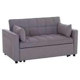 ΚΑΝΑΠΕΣ ΚΡΕΒΑΤΙ 2-ΘΕΣΙΟΣ BORG HM3289.01 ΓΚΡΙ ΥΦΑΣΜΑ 140x75x89Υεκ - ΚΑΝΑΠΕΔΕΣ-ΣΑΛΟΝΙΑ στο Milonadakis.gr