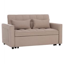 ΚΑΝΑΠΕΣ ΚΡΕΒΑΤΙ 2-ΘΕΣΙΟΣ BORG HM3289.03 ΜΠΕΖ ΥΦΑΣΜΑ 140x75x89Υεκ - ΚΑΝΑΠΕΔΕΣ-ΣΑΛΟΝΙΑ στο Milonadakis.gr