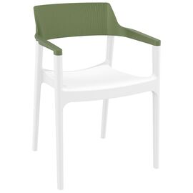 TULUM WHITE/OLIVE GREEN ΠΟΛΥΘΡΟΝΑ ΠΟΛ/ΝΙΟΥ 55X52X79εκ. - ΚΑΡΕΚΛΕΣ - ΠΟΛΥΘΡΟΝΕΣ στο Milonadakis.gr