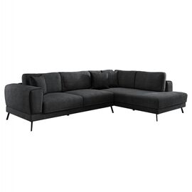 ΚΑΝΑΠΕΣ ΚΡΕΒΑΤΙ ΔΕΞΙΑ ΓΩΝΙΑ ZENORA HM3337.01R ΣΚΟΥΡΟ ΓΚΡΙ ΥΦΑΣΜΑ 304x212x80Υεκ - ΚΑΝΑΠΕΔΕΣ-ΣΑΛΟΝΙΑ στο Milonadakis.gr