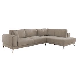 ΚΑΝΑΠΕΣ ΚΡΕΒΑΤΙ ΔΕΞΙΑ ΓΩΝΙΑ ZENORA HM3337.03R ΜΠΕΖ ΥΦΑΣΜΑ 304x212x80Υεκ - ΚΑΝΑΠΕΔΕΣ-ΣΑΛΟΝΙΑ στο Milonadakis.gr