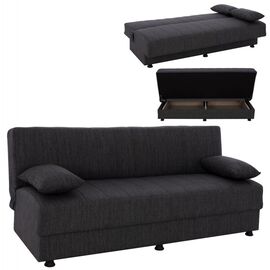 ΚΑΝΑΠΕΣ ΚΡΕΒΑΤΙ ΤΡΙΘΕΣΙΟΣ ΓΚΡΙ HM3239.03 180x72x77 εκ. - ΚΑΝΑΠΕΔΕΣ-ΣΑΛΟΝΙΑ στο Milonadakis.gr