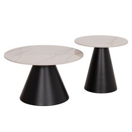 ΤΡΑΠΕΖΙΑ ΣΑΛΟΝΙΟΥ RIDGE(X) HM18307.02 SINTERED STONE TOPS--ΒΑΣΕΙΣ ΜΑΥΡΕΣ Φ50 & Φ70 - ΤΡΑΠΕΖΑΚΙΑ ΣΑΛΟΝΙΟΥ στο Milonadakis.gr