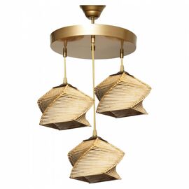 ΦΩΤΙΣΤΙΚΟ ΟΡΟΦΗΣ ΕΣΩΤΕΡΙΚΟΥ ΧΩΡΟΥ ΣΕ ΦΥΣΙΚΟ ΧΡΩΜΑ HM7493.02  35x35x85 εκ. - ΦΩΤΙΣΤΙΚΑ ΟΡΟΦΗΣ στο Milonadakis.gr