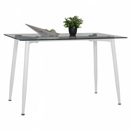 ΤΡΑΠΕΖΙ ΚΟΥΖΙΝΑΣ ΜΕΤΑΛΛΙΚΟ IDELLA ΛΕΥΚΟ ΜΑΤ ΜΕ ΓΥΑΛΙ HM8498.03 120X70X75Υ εκ. - ΤΡΑΠΕΖΙΑ ΚΟΥΖΙΝΑΣ στο Milonadakis.gr