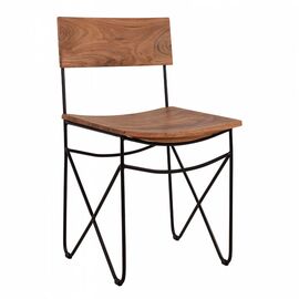 ΚΑΡΕΚΛΑ ΑΠΟ ΜΑΣΙΦ ΞΥΛΟ ΑΚΑΚΙΑΣ KAI ΜΕΤΑΛΛΟ ΦΥΣΙΚΟ 46x51x84Υεκ.HM8180.11 - ΚΑΡΕΚΛΕΣ - ΠΟΛΥΘΡΟΝΕΣ ΕΣ. στο Milonadakis.gr