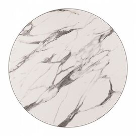 ΕΠΙΦΑΝΕΙΑ ΤΡΑΠΕΖΙΟΥ HPL HM5841.11 MARBLE WHITE-GREY Φ60 εκ. ΠΑΧΟΥΣ 12mm. - ΚΑΠΑΚΙΑ HPL στο Milonadakis.gr
