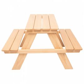 ΠΑΙΔΙΚΟ ΤΡΑΠΕΖΙ ΠΙΚΝΙΚ ΞΥΛΙΝΟ MIKO ΗΜ5843 ΦΥΣΙΚΟ 88x88x52,5Y εκ. - ΠΑΙΔΙΚΟ ΔΩΜΑΤΙΟ στο Milonadakis.gr