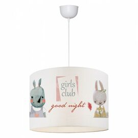 ΠΑΙΔΙΚΟ ΦΩΤΙΣΤΙΚΟ ΟΡΟΦΗΣ ΥΦΑΣΜΑΤΙΝΟ HM7574.01 ΛΕΥΚΟ ΜΕ ΣΧΕΔΙΟ GIRLS CLUB Φ28x70Y εκ. - ΦΩΤΙΣΤΙΚΑ ΟΡΟΦΗΣ στο Milonadakis.gr