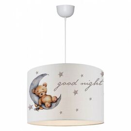 ΠΑΙΔΙΚΟ ΦΩΤΙΣΤΙΚΟ ΟΡΟΦΗΣ ΥΦΑΣΜΑΤΙΝΟ HM7574.02 ΛΕΥΚΟ ΜΕ ΣΧΕΔΙΟ TEDDY BEAR Φ28x70Y εκ. - ΦΩΤΙΣΤΙΚΑ ΟΡΟΦΗΣ στο Milonadakis.gr